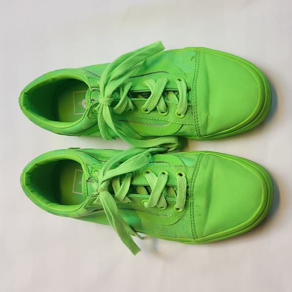 Vans Old Skool Neon Green Geeko - Picture 1 of 12